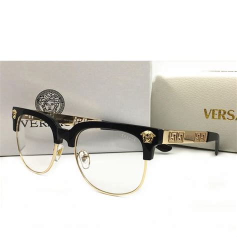 versace eyeglass frames for men|gold frame men's versace glasses.